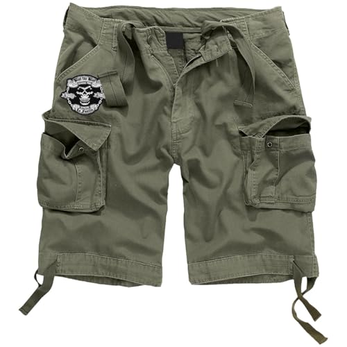Spaß Kostet Herren Armee Kurze Hosen Shorts Patch La Familia Blut für Blut Support Club mc von Spaß Kostet