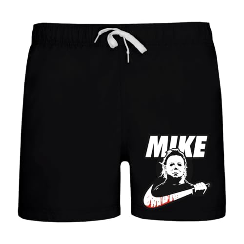 Spaß Kostet Herren Badehose Horror Mike Full Metal Hardcore Swim Shorts schwarz Black von Spaß Kostet