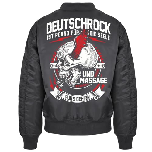 Spaß Kostet Herren Bomberjacke Deutschrock Motiv Größe S bis 7XL von Spaß Kostet