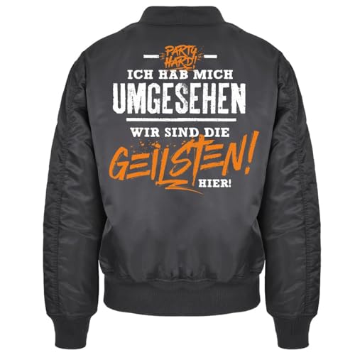 Spaß Kostet Herren Bomberjacke Pilotenjacke Wir sind die GEILSTEN hier Größe S bis 7XL von Spaß Kostet