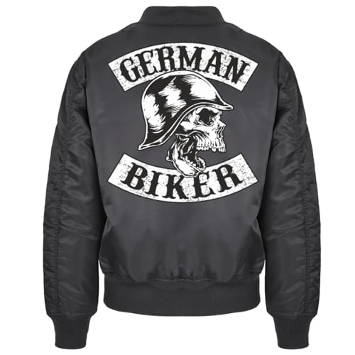 Spaß Kostet Herren Bomberjacke wind und wasserabweisende Pilotenjacke German Biker Motorradjacke Größe S bis 7XL von Spaß Kostet