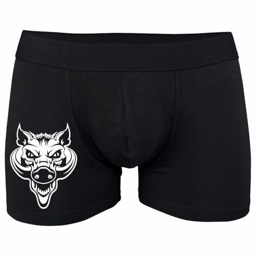 Spaß Kostet Herren Boxershort Wildschwein Keiler Motive Jäger Jagd Größe S - 5XL von Spaß Kostet