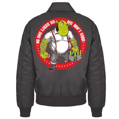 Spaß Kostet Herren CWU Bomberjacke mit Kragen Oi Skin Punk No one like us Grauzone Way of Life Größe S bis 7XL von Spaß Kostet