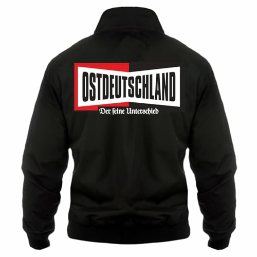 Herren Harrington Jacke Ostdeutschland Spruch der feine Unterschied unser Osten von Spaß Kostet