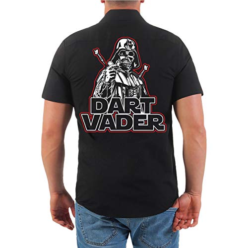 Spaß Kostet Herren Hemd Kurzarm Dart Vader Motiv Darts männer S - 6XL von Spaß Kostet