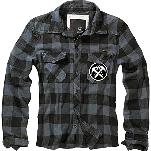 Spaß Kostet Herren Holzfällerhemd Langarm Dachdecker Größe S bis 7XL Hemd von Spaß Kostet