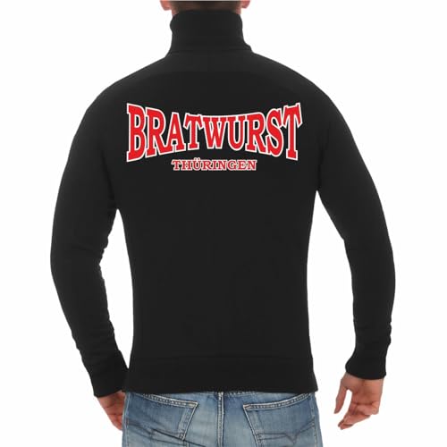 Spaß Kostet Herren Jacke Sweatjacke Bratwurst Thüringen (mit Rückendruck) Größe S - 4XL von Spaß Kostet