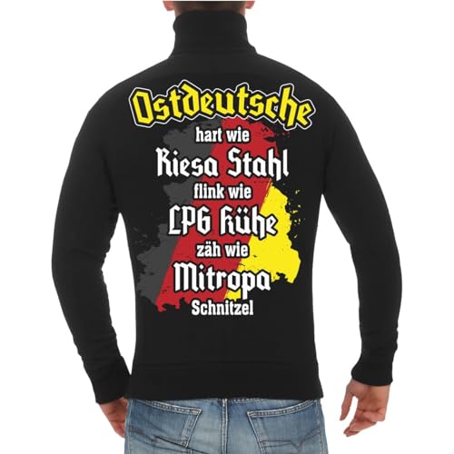 Spaß Kostet Herren Jacke Sweatjacke Ostdeutsche Sprüche DDR Hart flink zäh von Spaß Kostet