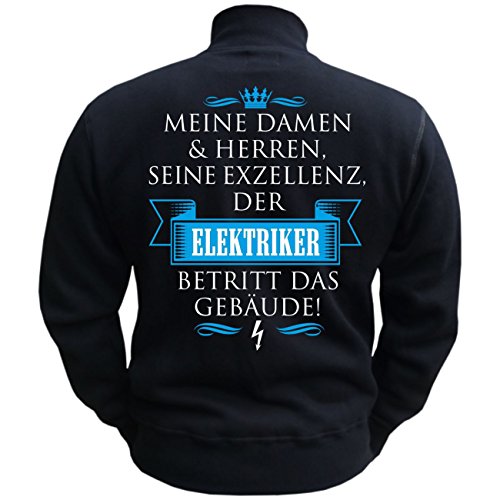 Spaß Kostet Herren Jacke Sweatjacke Seine Exzellenz DER ELEKTRIKER S bis 4XL von Spaß Kostet