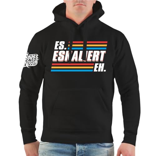 Herren Jungs Kapuzenpullover Es Eskaliert Eh Party Hard Ultras pyro abriss von Spaß Kostet