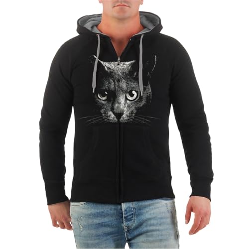 Spaß Kostet Herren Kapuzenjacke mit Brustdruck Cat Katze Größe S - 8XL motive katzen unisex Spaß Kostet Herren Kapuzenjacke mit Brustdruck Cat Katze Größe S - 8XL motive katzen unisex von Spaß Kostet