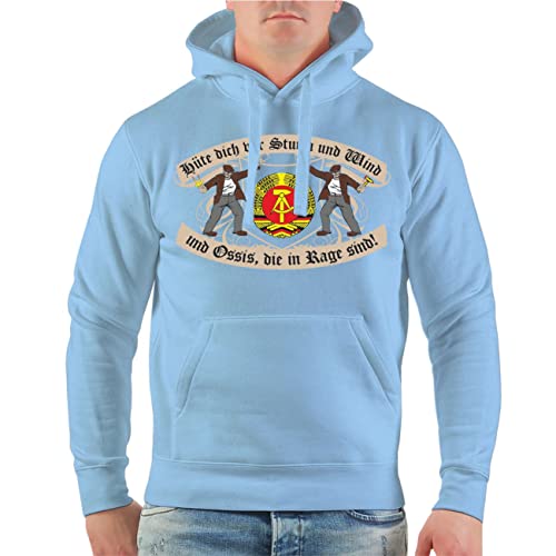 Spaß Kostet Herren Kapuzenpullover DDR Hüte Dich vor Sturm und Wind und Ossis die in Rage sind Spaß Kostet Herren Kapuzenpullover DDR Hüte Dich vor Sturm und Wind und Ossis die in Rage sind von Spaß Kostet