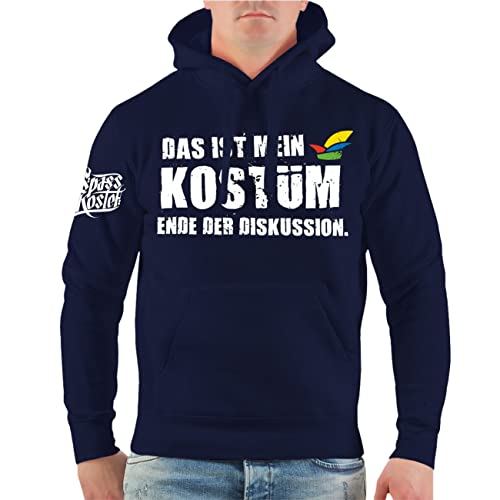Herren Kapuzenpullover Hoodie Fasching Karneval Das ist Mein KOSTÜM Ende der Diskussion Größe S - 5XL Herren Kapuzenpullover Hoodie Fasching Karneval Das ist Mein KOSTÜM Ende der Diskussion Größe S - 5XL von Spaß Kostet