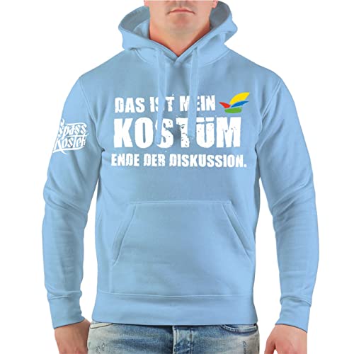 Herren Kapuzenpullover Hoodie Fasching Karneval Das ist Mein KOSTÜM Ende der Diskussion Größe S - 5XL Herren Kapuzenpullover Hoodie Fasching Karneval Das ist Mein KOSTÜM Ende der Diskussion Größe S - 5XL von Spaß Kostet