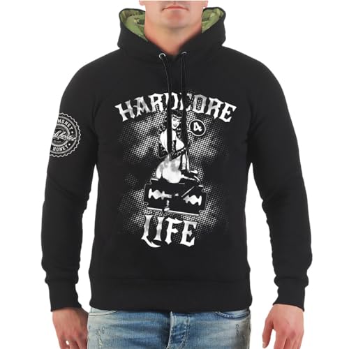 Spaß Kostet Herren Kapuzenpullover Hoodie Hardcore 4 Life Größe M - 5XL von Spaß Kostet
