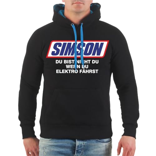 Spaß Kostet Herren Kapuzenpullover Hoodie Simson Du bist Nicht du wenn du Elektro fährst Größe S - 5XL von Spaß Kostet