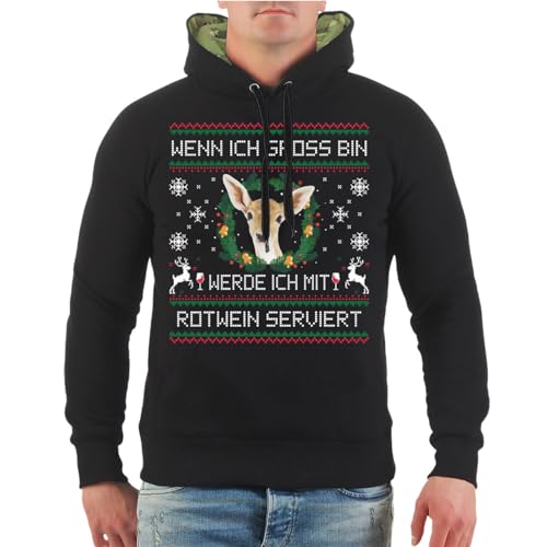 Spaß Kostet Herren Kapuzenpullover Koch Jäger BBQ Motiv zu Weihnachten Größe M - 5XL von Spaß Kostet