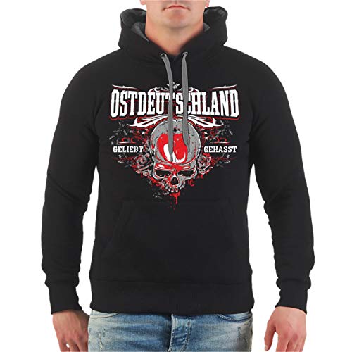 Spaß Kostet Herren Kapuzenpullover Ostdeutschland Der Osten geliebt gehasst Größe S bis 5XL von Spaß Kostet
