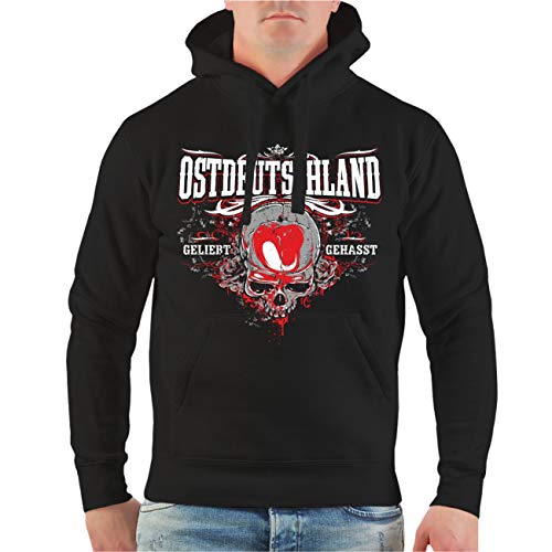 Spaß Kostet Herren Kapuzenpullover Ostdeutschland Der Osten geliebt gehasst Größe S bis 5XL von Spaß Kostet