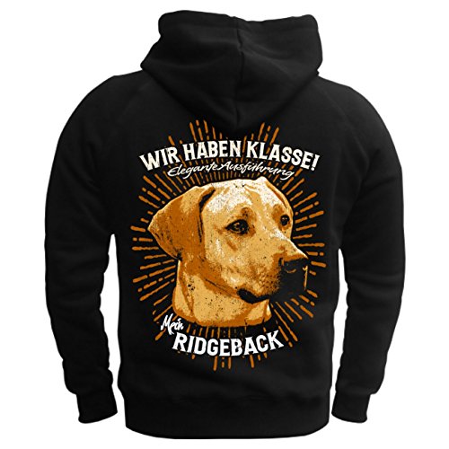 Spaß Kostet Herren Kapuzenpullover Rhodesian Ridgeback als Rückendruck Grösse S bis 5XL von Spaß Kostet