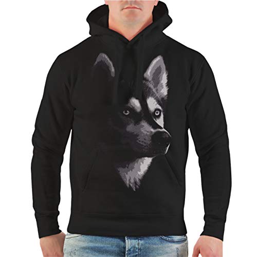 Spaß Kostet Herren Kapuzenpullover Hundemotiv Siberian Husky Größe S bis 5XL von Spaß Kostet