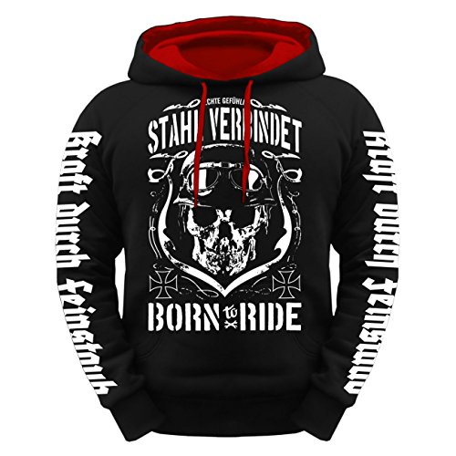 Spaß Kostet Herren Kapuzenpullover Stahl verbindet Hoodie Motorrad Sprüche MC Club Biker Spaß Kostet Herren Kapuzenpullover Stahl verbindet Hoodie Motorrad Sprüche MC Club Biker von Spaß Kostet