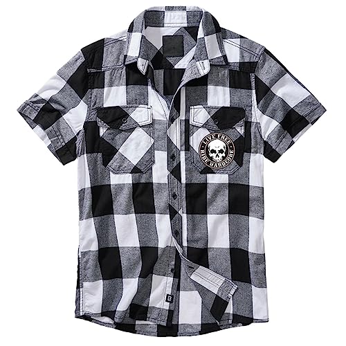 Spaß Kostet Herren Karo Kurzarm Hemd Live Free Ride Hardcore Grösse M bis 7XL Spaß Kostet Herren Karo Kurzarm Hemd Live Free Ride Hardcore Grösse M bis 7XL von Spaß Kostet