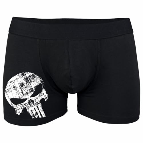 Spaß Kostet Herren Männer Boxershorts Totenkopf Motiv Death Head Skull Pain Horror Hardcore von Spaß Kostet