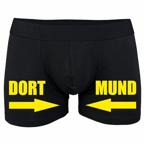 Spaß Kostet Herren Männer Boxershorts lustige sprüche Dort Mund Dortmund Motive gelb schwarz von Spaß Kostet