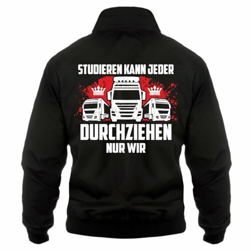 Spaß Kostet Herren Männer Harrington Jacke Kraftfahrer Studieren kann Jeder DURCHZIEHEN lkw von Spaß Kostet