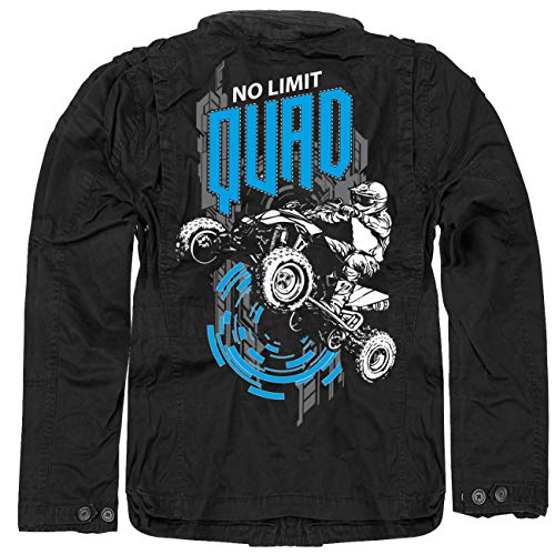 Spaß Kostet Herren Männer Jungs Army Quad 4x4 offroad Vintage Jacke Sommer Herbst armee von Spaß Kostet