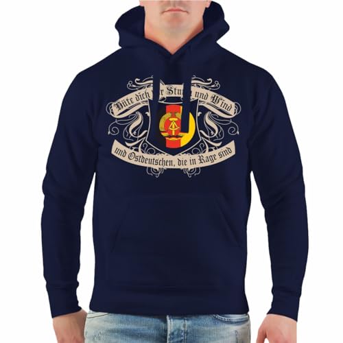 Spaß Kostet Herren Männer Kapuzenpullover Hüte Dich vor Sturm und Wind und Ostdeutschen DDR von Spaß Kostet