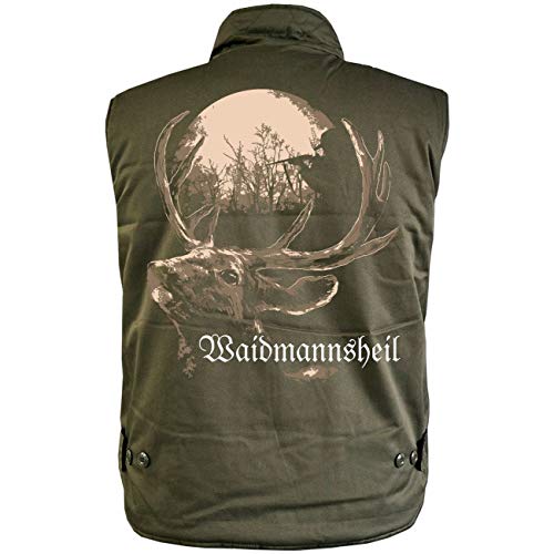 Spaß Kostet Herren Männer Ranger Weste mit Futter WAIDMANNSHEIL Jäger outdoor Größe S - 5XL von Spaß Kostet