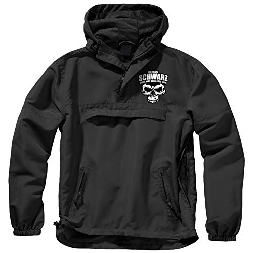Spaß Kostet Herren Männer Schlupfjacke Windbreaker ICH TRAGE SCHWARZ Metal goth emo black von Spaß Kostet