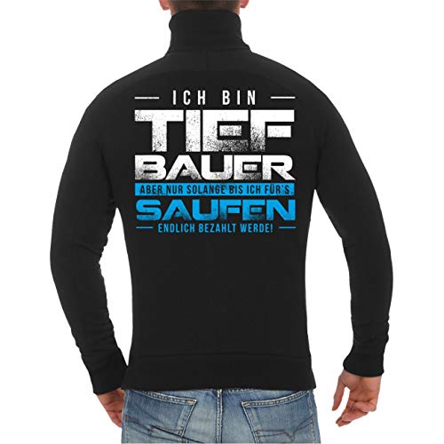Spaß Kostet Herren Männer Sweatjacke Motiv Tiefbauer Straßenbau übergangsjacke ohne kapuze von Spaß Kostet