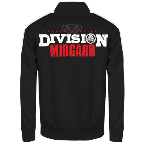 Spaß Kostet Herren Männer Trainingsjacke (mit Rückendruck) Divison Midgard Walhalla Crew von Spaß Kostet