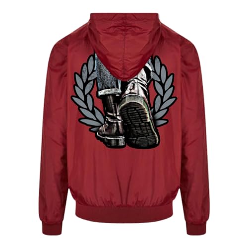 Spaß Kostet Herren Männer Windbreaker Regenjacke SKINHEAD BOOTS Windjacke mit Kapuze oi von Spaß Kostet