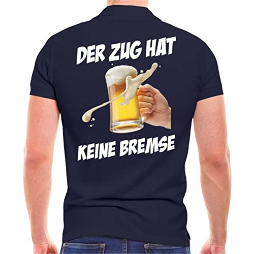Spaß Kostet Herren Poloshirt Polohemd Der Zug hat Keine Bremse Party Farben (mit Rückendruck) Größe S - 5XL von Spaß Kostet