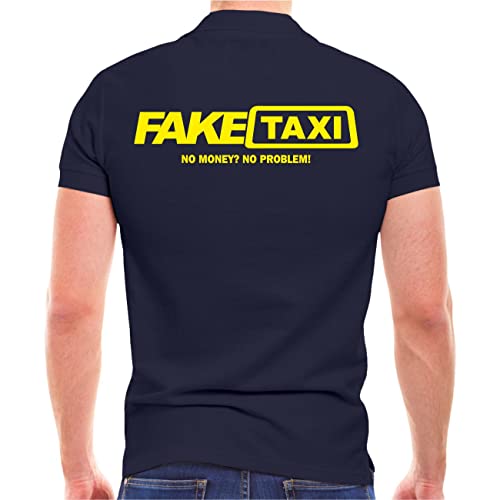 Spaß Kostet Herren Poloshirt Polohemd Fake Taxi (mit Rückendruck) Größe M - 5XL von Spaß Kostet