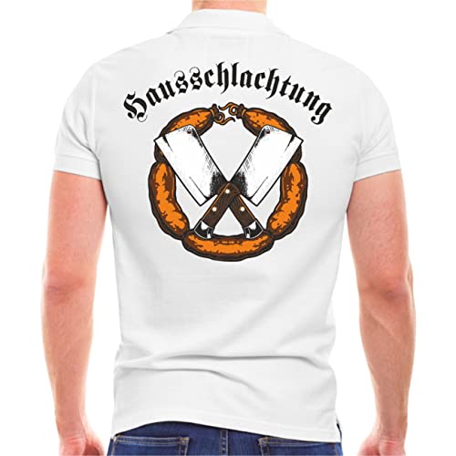 Spaß Kostet Herren Poloshirt Polohemd Hausschlachtung (mit Rückendruck) Größe S - 5XL von Spaß Kostet