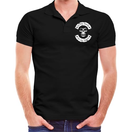 Spaß Kostet Herren Poloshirt Polohemd La Familia Eastside Skull (mit Rückendruck) Größe M - 5XL von Spaß Kostet