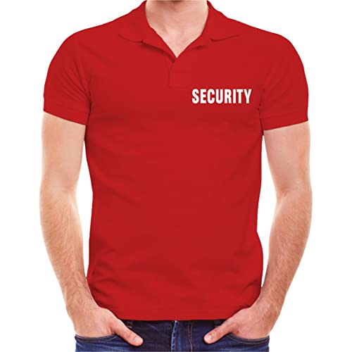 Spaß Kostet Herren Poloshirt Polohemd Security (mit Rückendruck) von Spaß Kostet