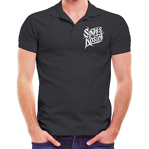 Spaß Kostet Herren Poloshirt Polohemd Wandern Spruch Ich werde Nicht aufgeben Aber FLUCHEN (mit Rückendruck) Größe S - 5XL von Spaß Kostet