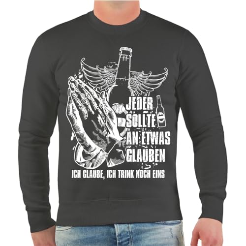 Spaß Kostet Herren Pullover Bier Sprüche Ich glaube ich Trink noch eins Grösse M bis 5XL von Spaß Kostet