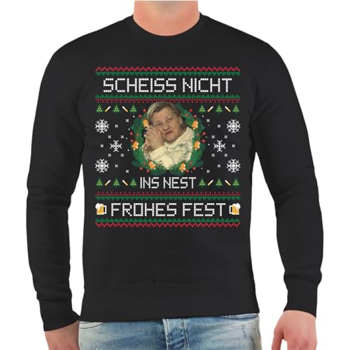 Spaß Kostet Herren Pullover DDR Weihnachten Frohes Fest Scheiss Nicht ins Nest Größe S - 4XL von Spaß Kostet