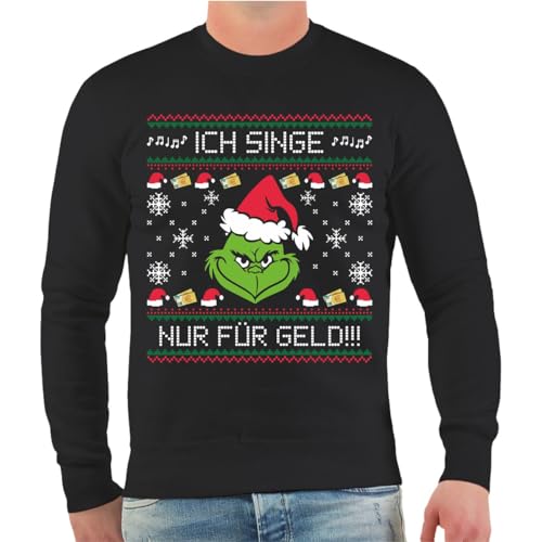 Spaß Kostet Herren Pullover Ich Singe nur für Geld zu Weihnachten Grösse S bis 5XL von Spaß Kostet