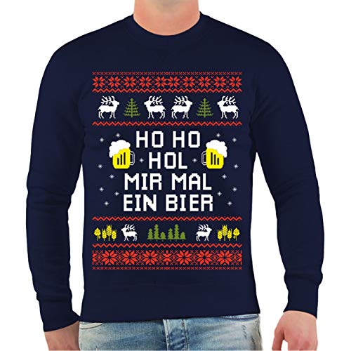 Spaß Kostet Herren Pullover Sweatshirt HO HO HOL Mir mal EIN Bier Weihnachten von Spaß Kostet