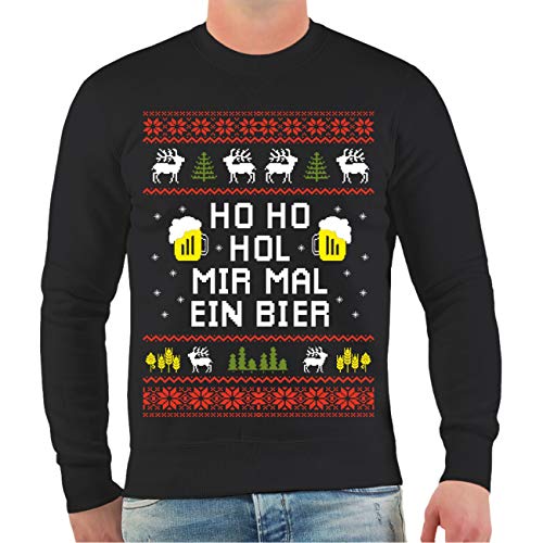 Spaß Kostet Herren Pullover Sweatshirt HO HO HOL Mir mal EIN Bier Weihnachten von Spaß Kostet