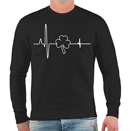 Spaß Kostet Herren Pullover Sweatshirt Herzschlag Puls Irland Kleeblatt Größe S - 4XL von Spaß Kostet