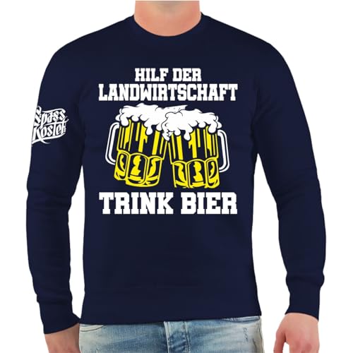 Spaß Kostet Herren Pullover Sweatshirt Hilf der Landwirtschaft Trink Bier Größe S - 4XL von Spaß Kostet